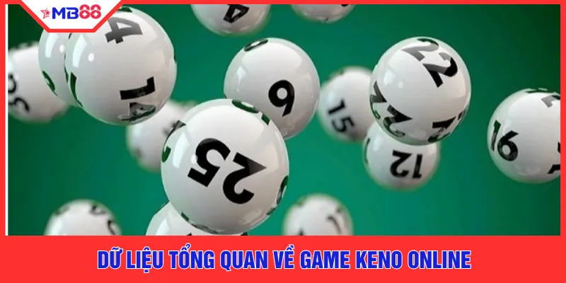 Dữ liệu tổng quan về game keno online